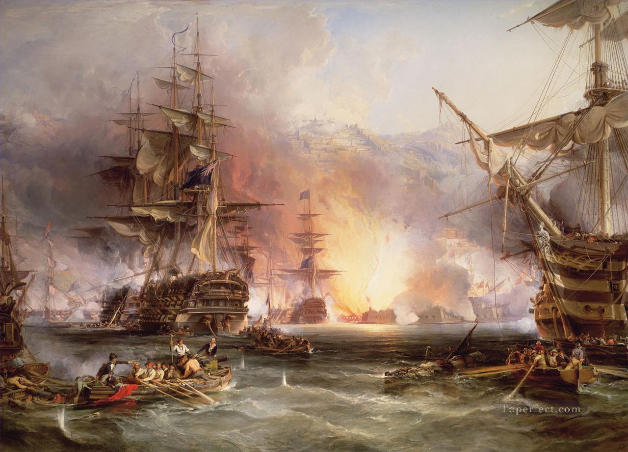 batalla naval 4 Pintura al óleo